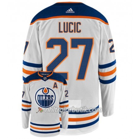 Män Ishockey Edmonton Oilers Tröja MILAN LUCIC 27 Adidas Vit Authentic Män Ishockey Edmonton Oilers Tröja MILAN LUCIC 27 Adidas Vit Authentic